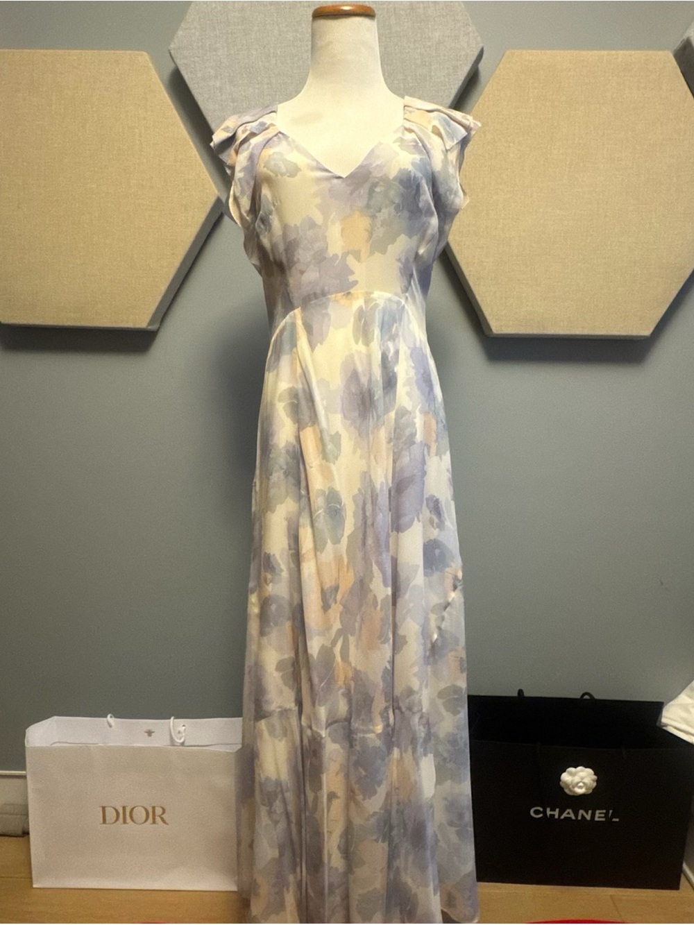 Rebecca Taylor Pastel Watercolor Floral Top